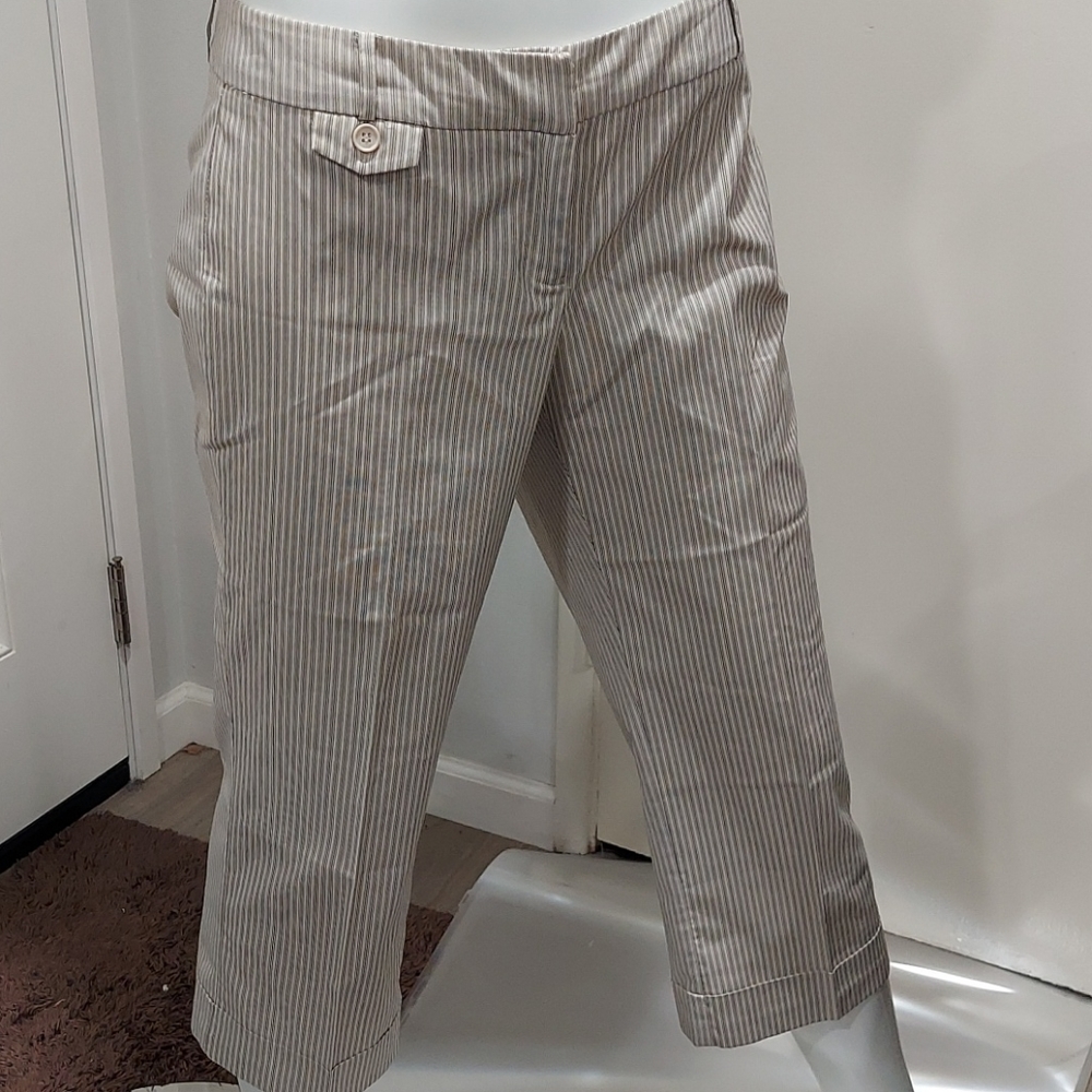 Striped crop pants